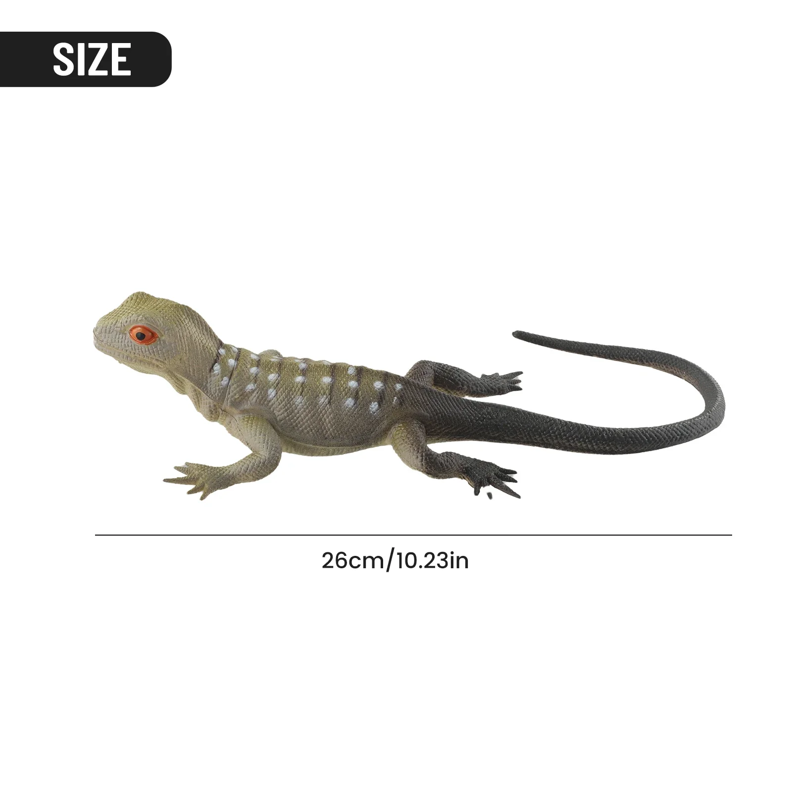 Soft Feel Lifelike Shape Rubber Lizards Rubber Zoo Reptile Vivid Soft Rubber Lifelike Shape Lizard Figure Prop Kids