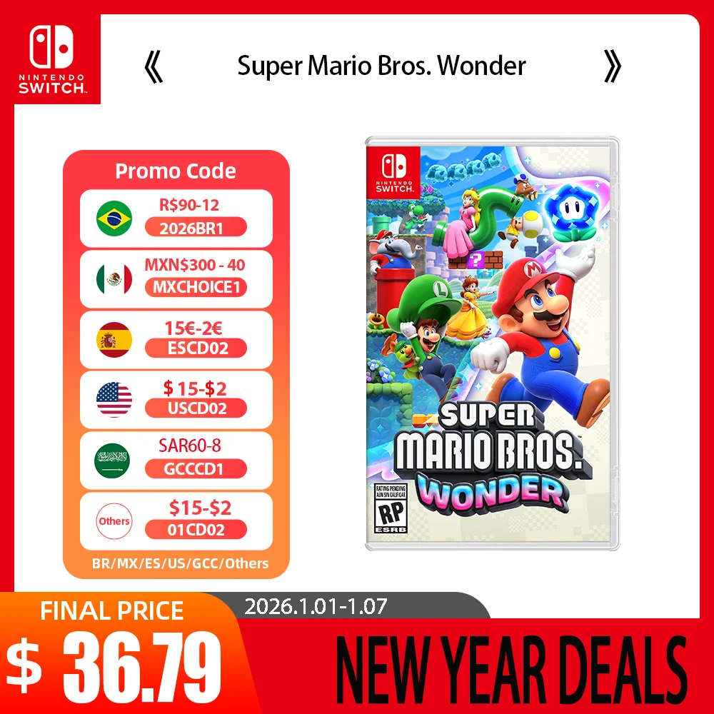 Nintendo Switch Super Mario Bros. Wonder & 3D Collection Super Mario Bros. Wonder - Nintendo Switch Oyun Fırsatları