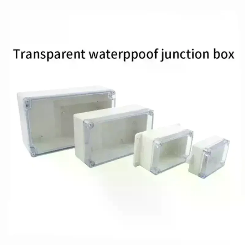 Circuit Enclosure Box Waterproof Electrical IP65 ABS Electronic Project Wire Junction Transparent Outdoor Plastic
