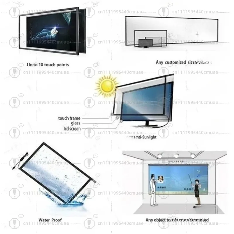 32-Inch infrared USB touchscreen panel kit for new computer hardware and software touchscreen interfaces