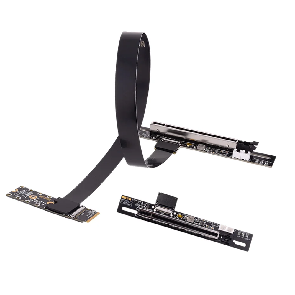 ADT-Link PCIe 5.0 M.2 NGFF NVMe to x16 Graphics Card Extension Cable PCI-E 16x Adapter FFC High Speed Ultra Soft Accessories