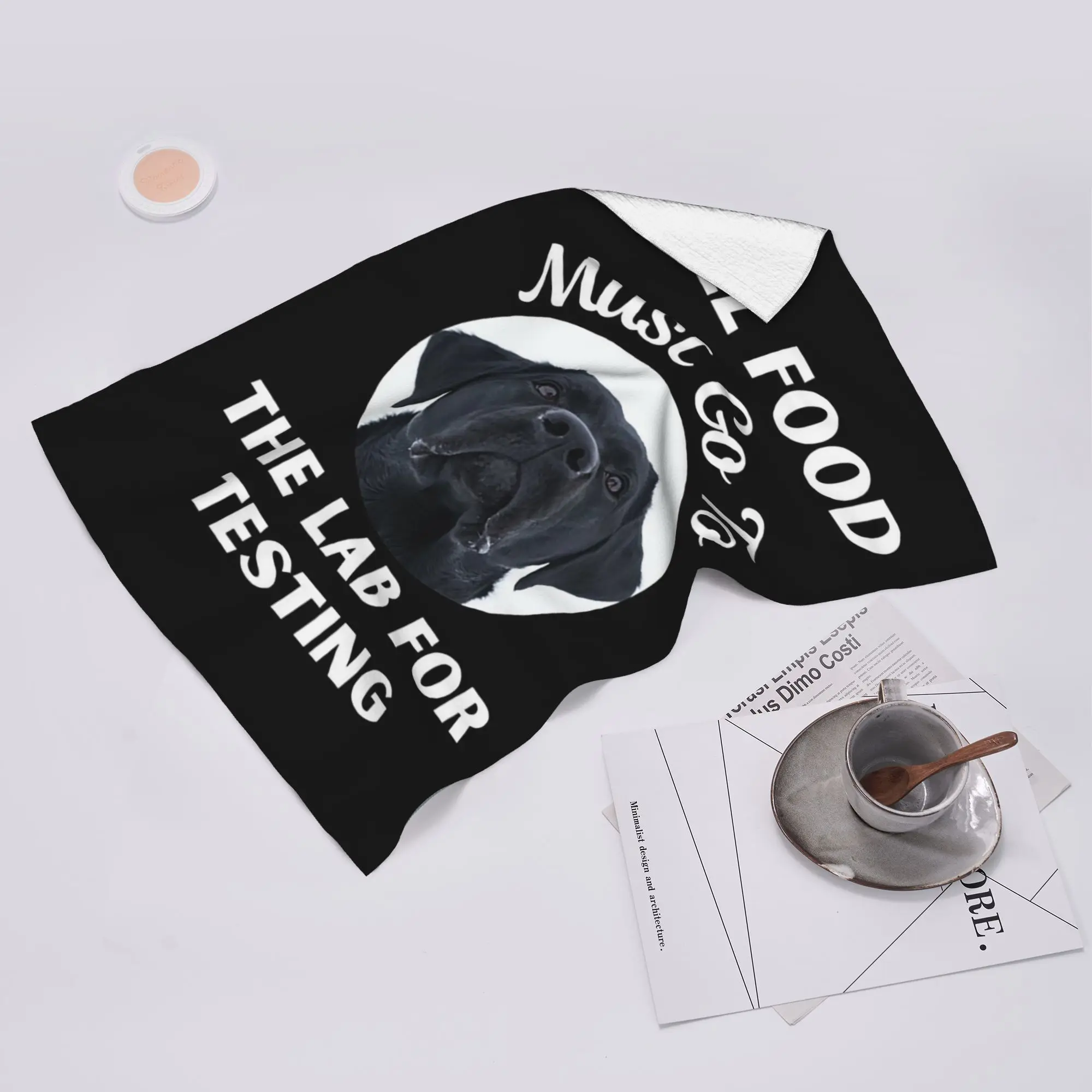 Custom All Food Must Go To The Lab For Testing Soft Face Towel Quick Dry Pool Bath Cotton Towels Breathable