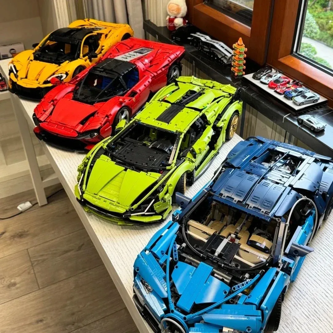 Klassisches Spielzeug, hochwertiges Sportwagenmodellbausteinspielzeug im Maßstab 1:8, Geburtstags- und Weihnachtsgeschenke für Jungen und Kinder