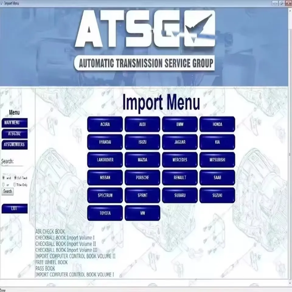 ATSG 2017 Auto Repair Software Automatic Transmissions Service Group Diagnostic Tool for Vehicle Maintenance