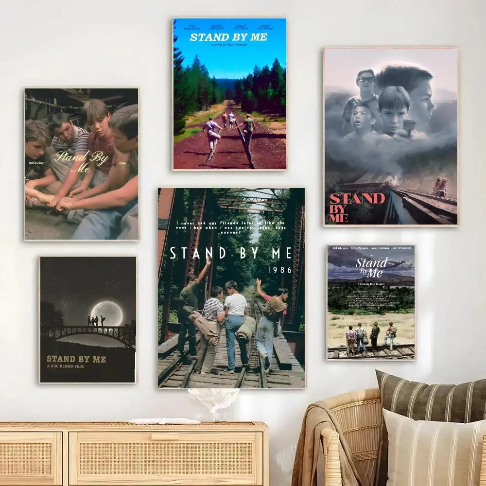Classic Movie S-Stand By M-Me Poster Self-adhesive Waterproof Paper Stickers For Wall Decoration In Bedrooms And Bar Rooms