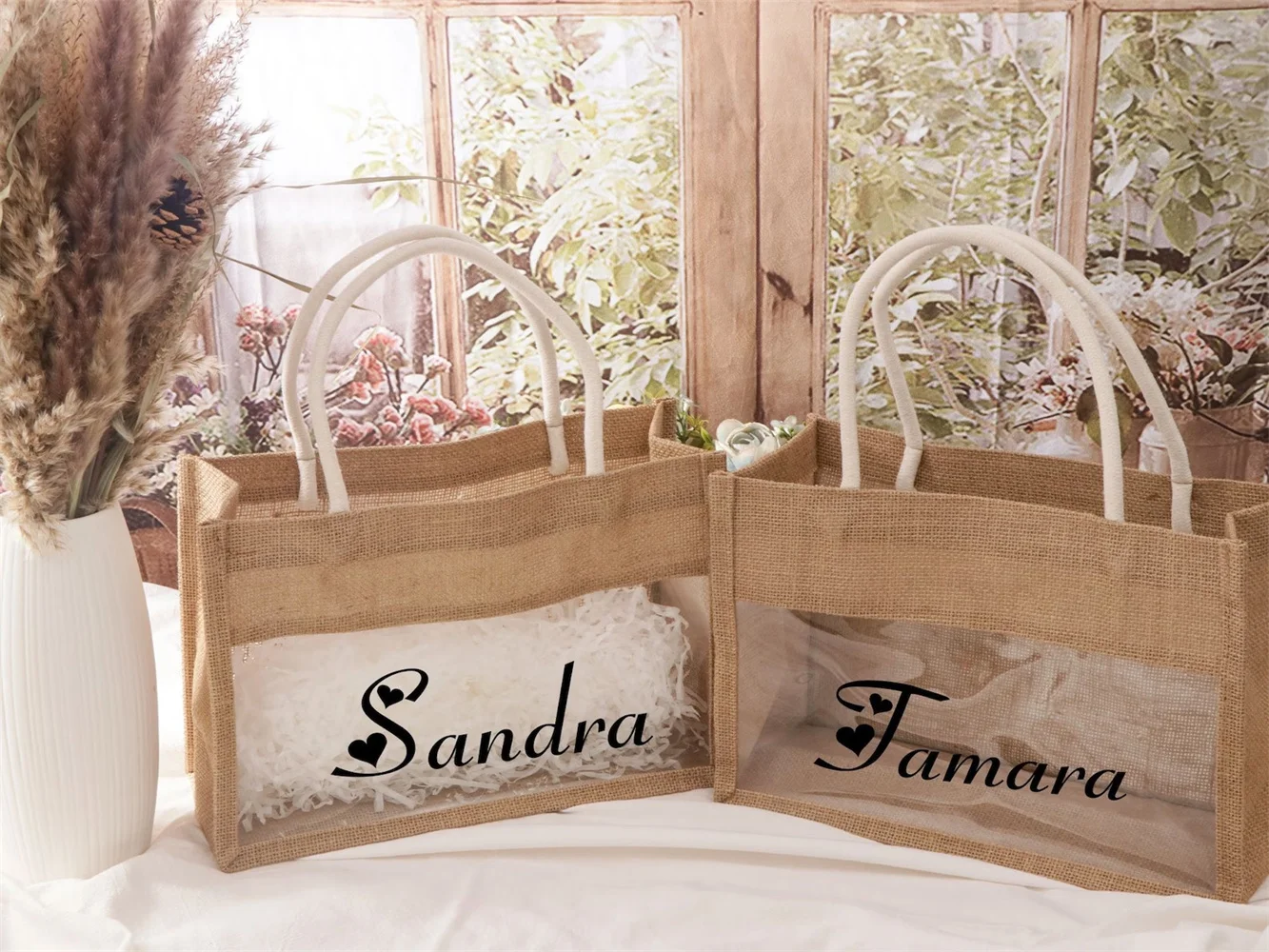 Personalized Burlap Gift Bags,Custom Burlap Bag,Tote Gift Bags,Bridesmaid Proposal Gift,Custom Jute Tote Bags,Beach Bag Bachelor