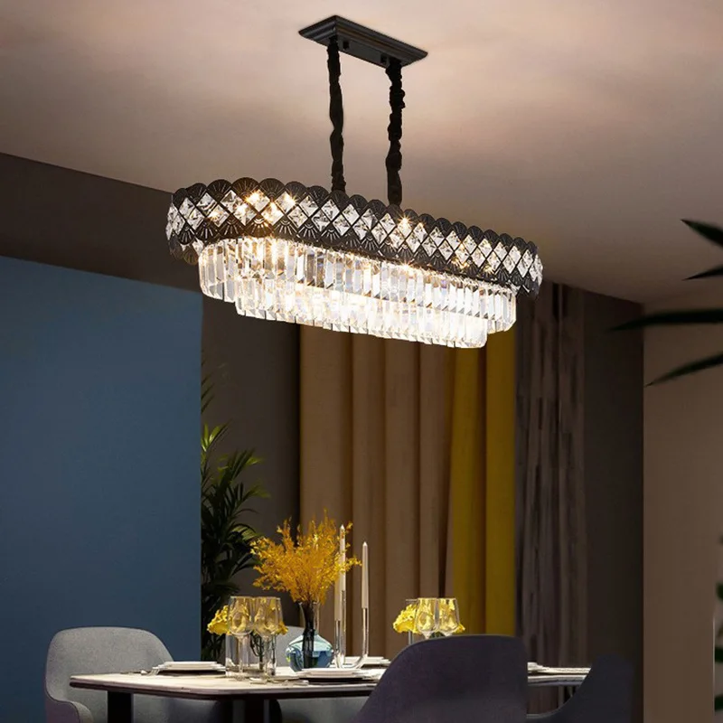 

Light luxury, crystal, chandelier, postmodern, strip, restaurant
