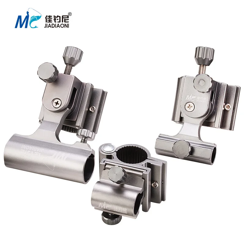 Fishing Seat Box Accessory Set Aluminum-Magnesium Alloy Rod Holder Bait Tray Keepnet Bracket Kit Or Chair Setup Mounting Size To