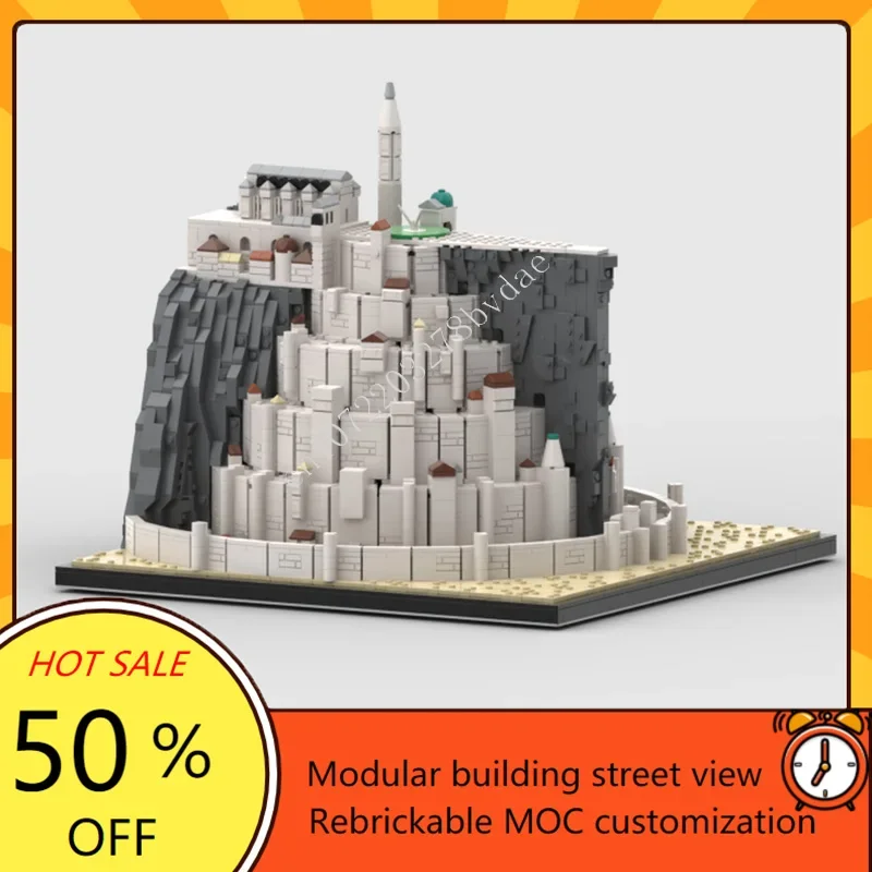 4864PCS the White City Hot Selling MOC Puzzle Creative StreetView Architecture Model DIY Assembly Birthday Toy c Gift