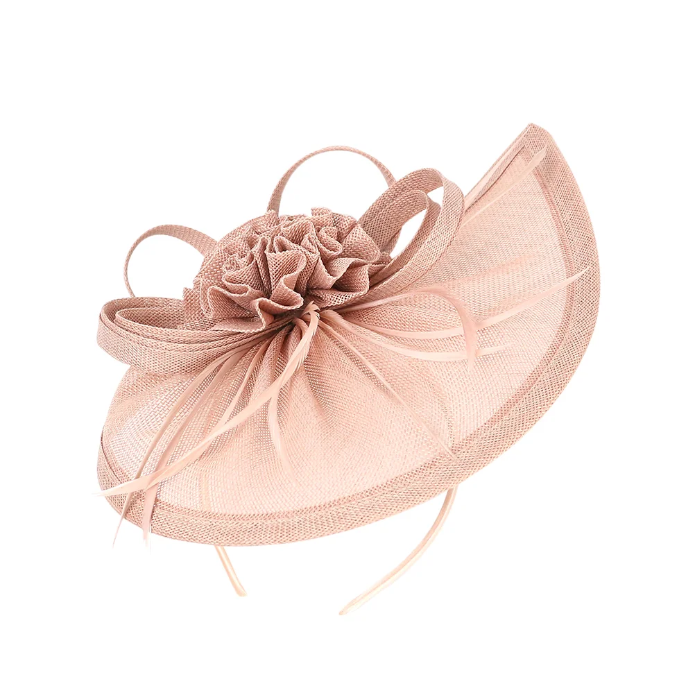 

Bridesmaid Mesh Top Hat Fleece Headbands for Women Tea Party Hats Dress Tops Baby Bridal Hair Accessories