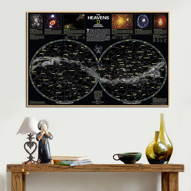 

The Solar System Stars Space Sky Map Galaxy Poster Decotaion Wall Art Canvas Painting For Living Room Bedroom Home Decor Cuadros