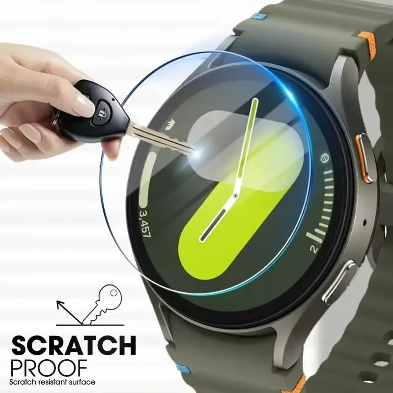 For Samsung Galaxy Watch 7 40/44/47mm Tempered Glass Flim Protective with Auto-alignment Installation Kit Smartwatch Accessories