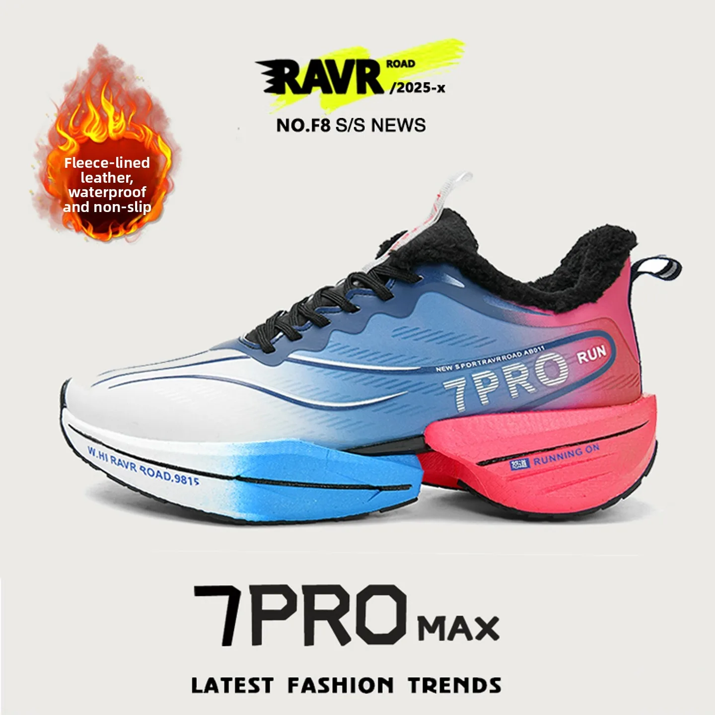 

Winter Fce Lined Men's Running oes Leather Upper Waterproof Boy's Big Kids Cotton oes Spor Comfortable Warm