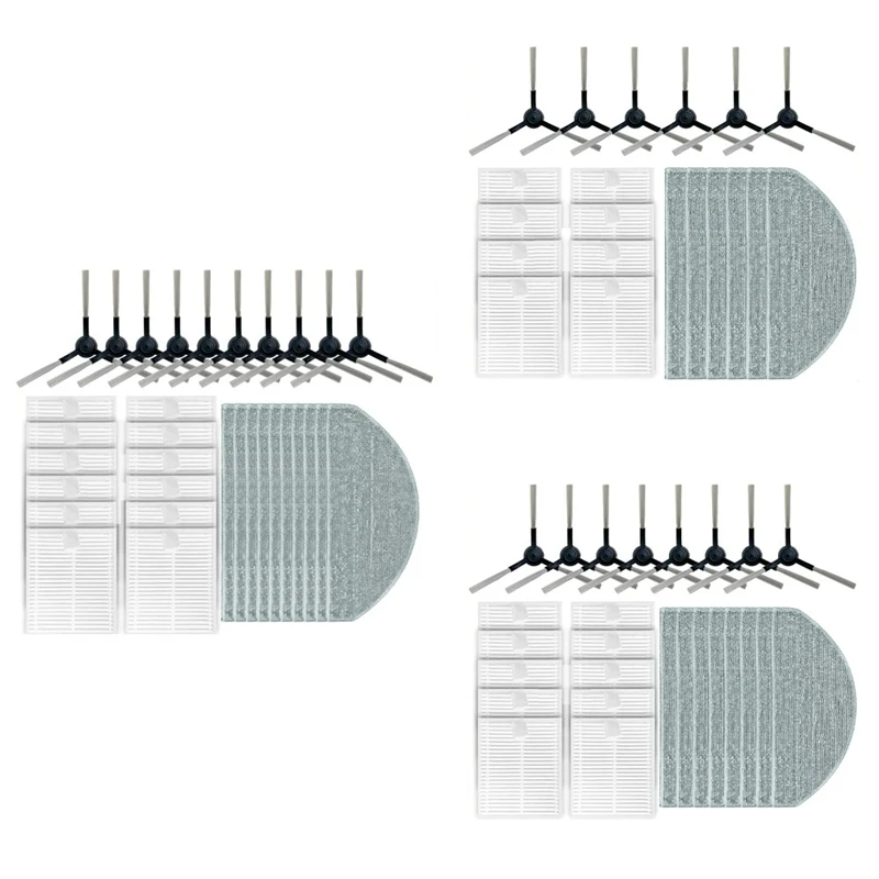 A98G-For Roidmi EVE CC / SDJ12RM Side Brush Hepa Filter Mop Cloths Rag Robot Vacuum Cleaner Accessories Spare Part