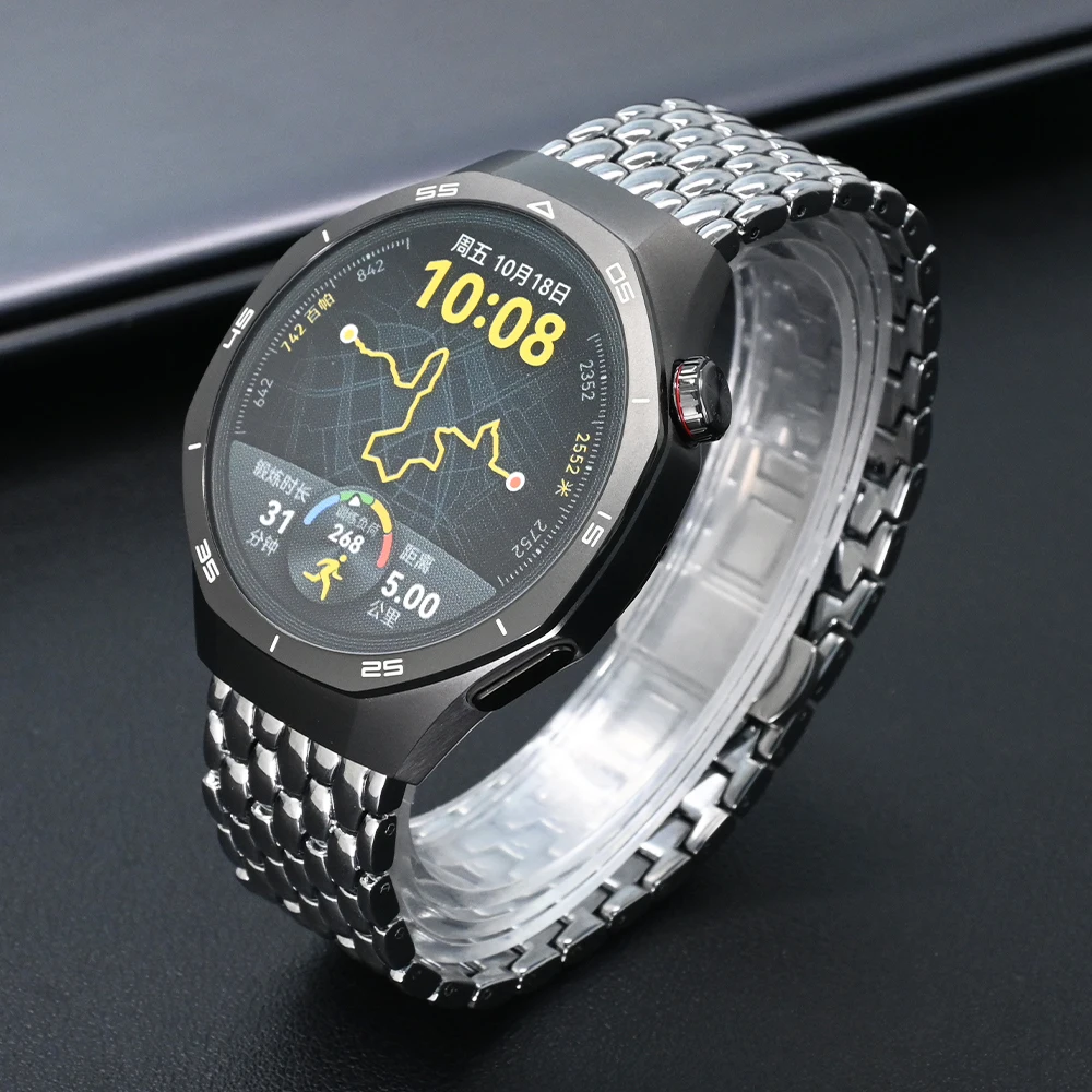 

22mm 20mm Stainless Steel Strap for Huawei GT5 GT4 GT3 46mm Smart Watch Band for Samsung Galaxy 7/6/5/4 Classic 4/6 47mm 43mm