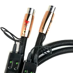 Pegasus XLR Cable PSC+ Copper Solid HiFi Audio Amplifier Interconnect Balanced Cable with 72v Battery