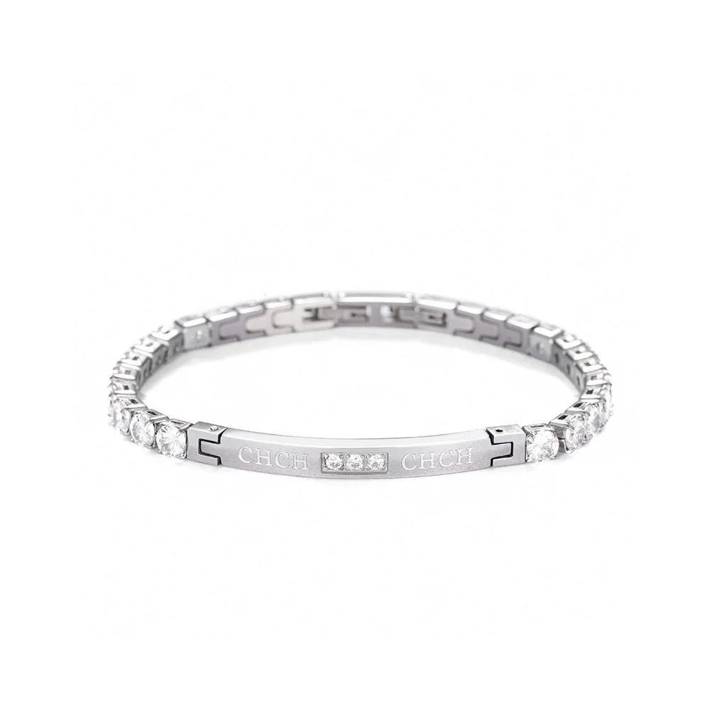 CHHC 2026 سوار الزركون النسائي الصغير، سلسلة تنس أنيقة وبسيطة، مجوهرات متراصة خفيفة الوزن، صندوق هدايا فاخر #3