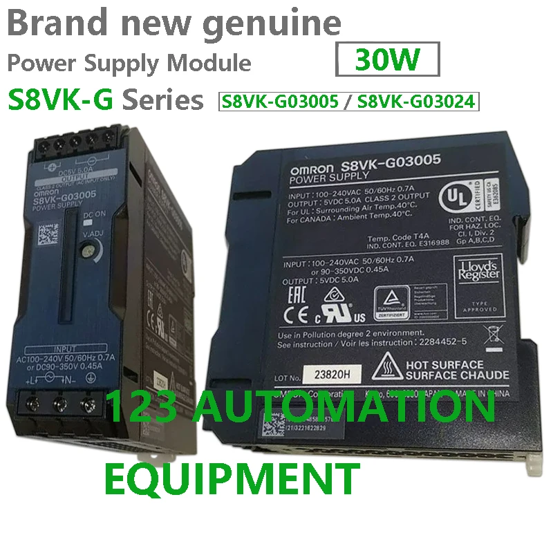 Authentic New Omron S8VK-G01505 S8VK-G01512 S8VK-G01524 S8VK-G03005 S8VK-G03024 Power Supply Module 15W 30W