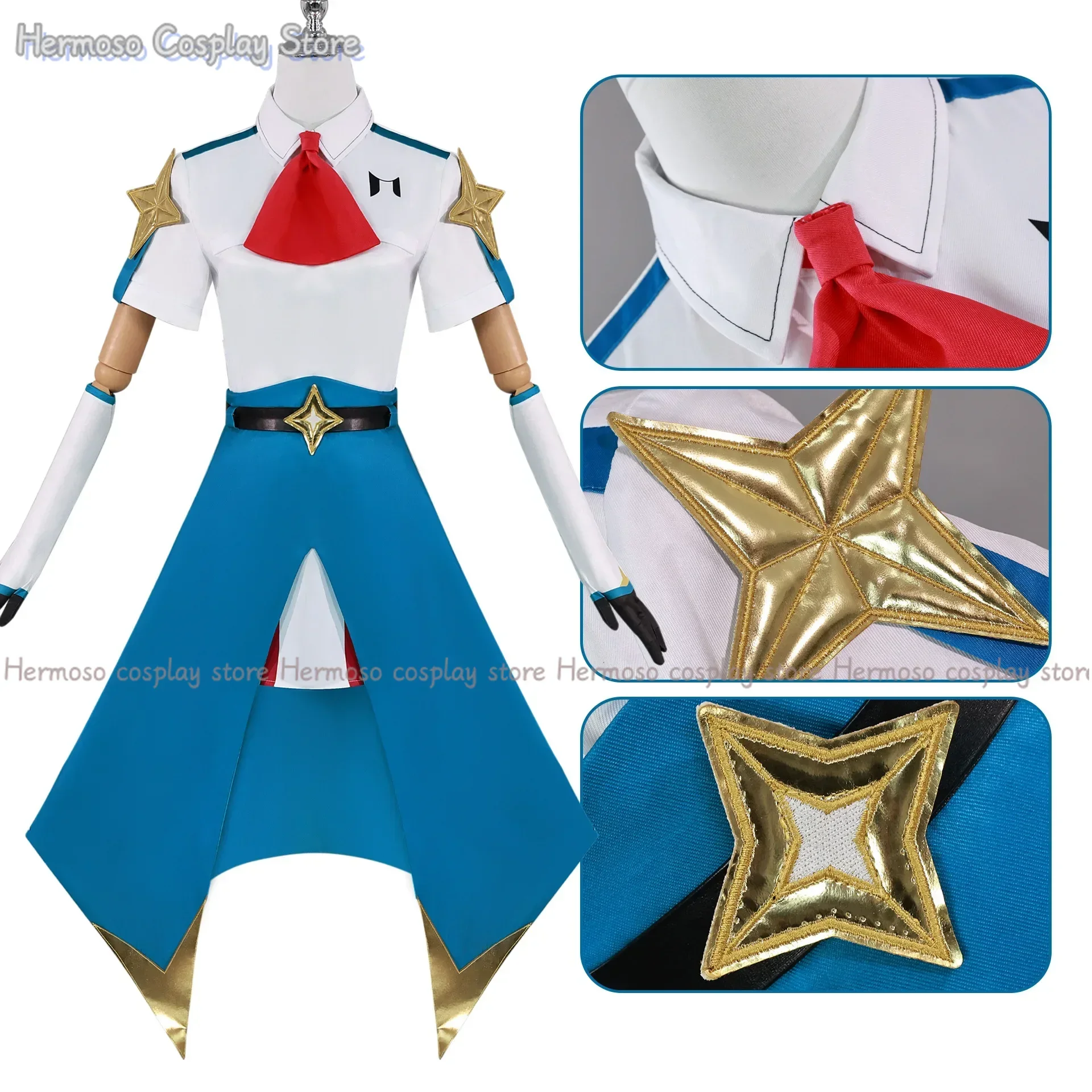 Anime Mahou Shoujo Kana Sakuragi Cosplay Costumes Magellier Corporation Cosplay Blue JK School Uniform