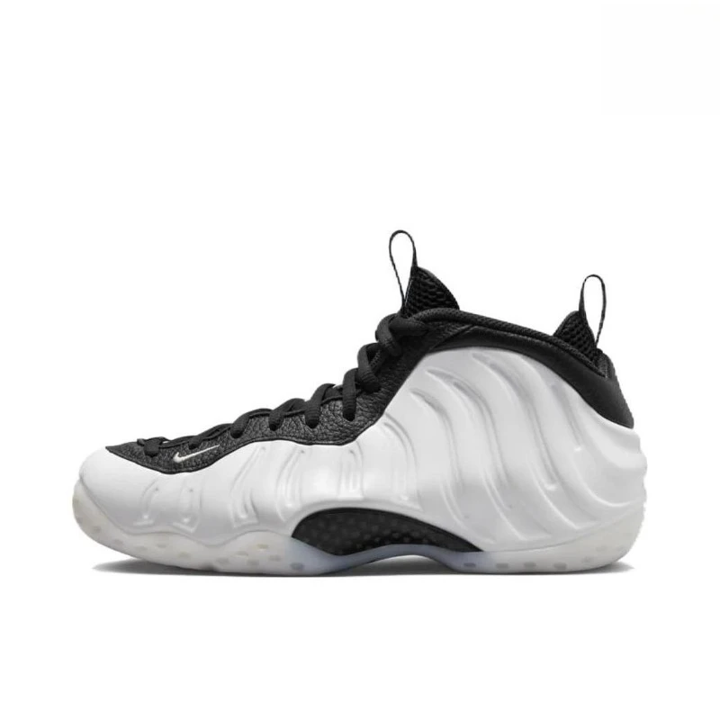 

Nike Air Foamposite One Белые Черные Модные Универсальные Кожаные Дышащие Мужские Баскетбольные Кроссовки Повседневные Белые Уличные Кроссовки