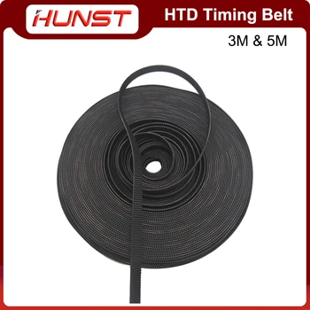 Hunst 3m高品質ゴムオープンエンド伝送同期ベルトCO2機htd 5メートルピッチためタイミングベルト幅15 20ミリメートル