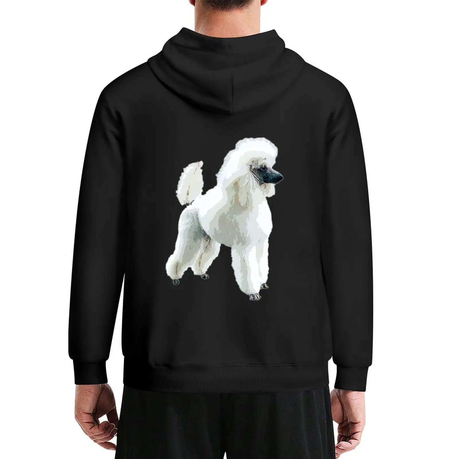 

White Poodle Gorgeous Dog Hoodie graphic t shirts men men's clothing men's coat clothes for men hoodie
