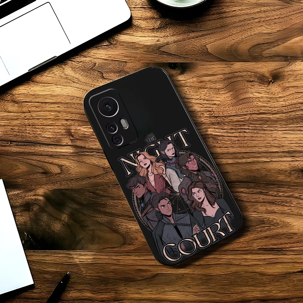 A-Acotar A Court Of Mist And Fury Phone Case For Xiaomi 11 Redmi Note 11 5G 8T 9A 9 10T Note8Pro Note9 12SUltra Black Case