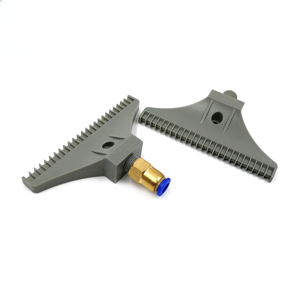 110MM Width Plastic Air Knife Nozzle Air Blowing Drying Flat Fan Nozzle 1/4" Male Thread Wash Jet Nozzle for Industrial Cleaning