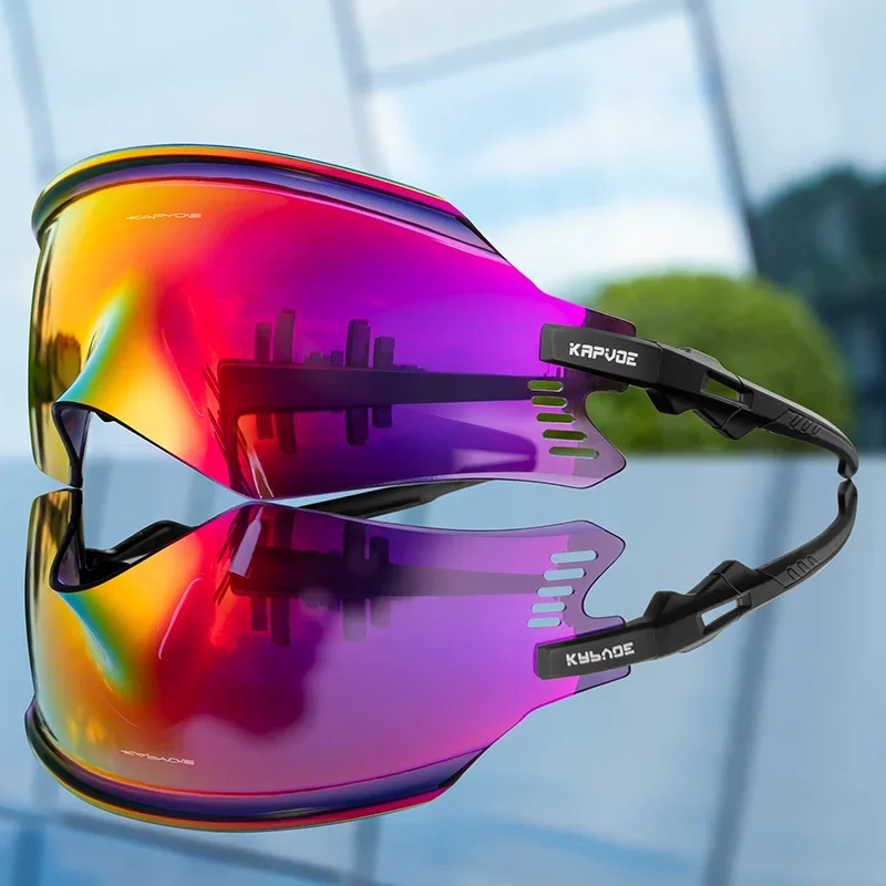 KAPVOE Radfahren Sonnenbrille Radfahren Gläser UV400 MTB Fahrrad Brillen Outdoor Sport Brille Frauen Männer Rennrad Racing Ausrüstung
