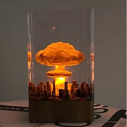 Nuclear Explosion Mushroom Cloud Night Light For Bedroom Decoration Home Office Desk Decor Accessories Kids Education Gifts