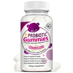 Probiotic Gummies Support Detox&Digestive Health Promote Digestion  Improve Appetite,Constipation &Indigestion Gut Immune Health