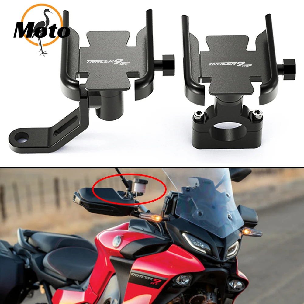 For Yamaha TRACER 9 GT 9GT Tracer9GT 2021-2023 2022 Motorcycle CNC Accessories Handlebar Mobile Phone Holder GPS Stand Bracke