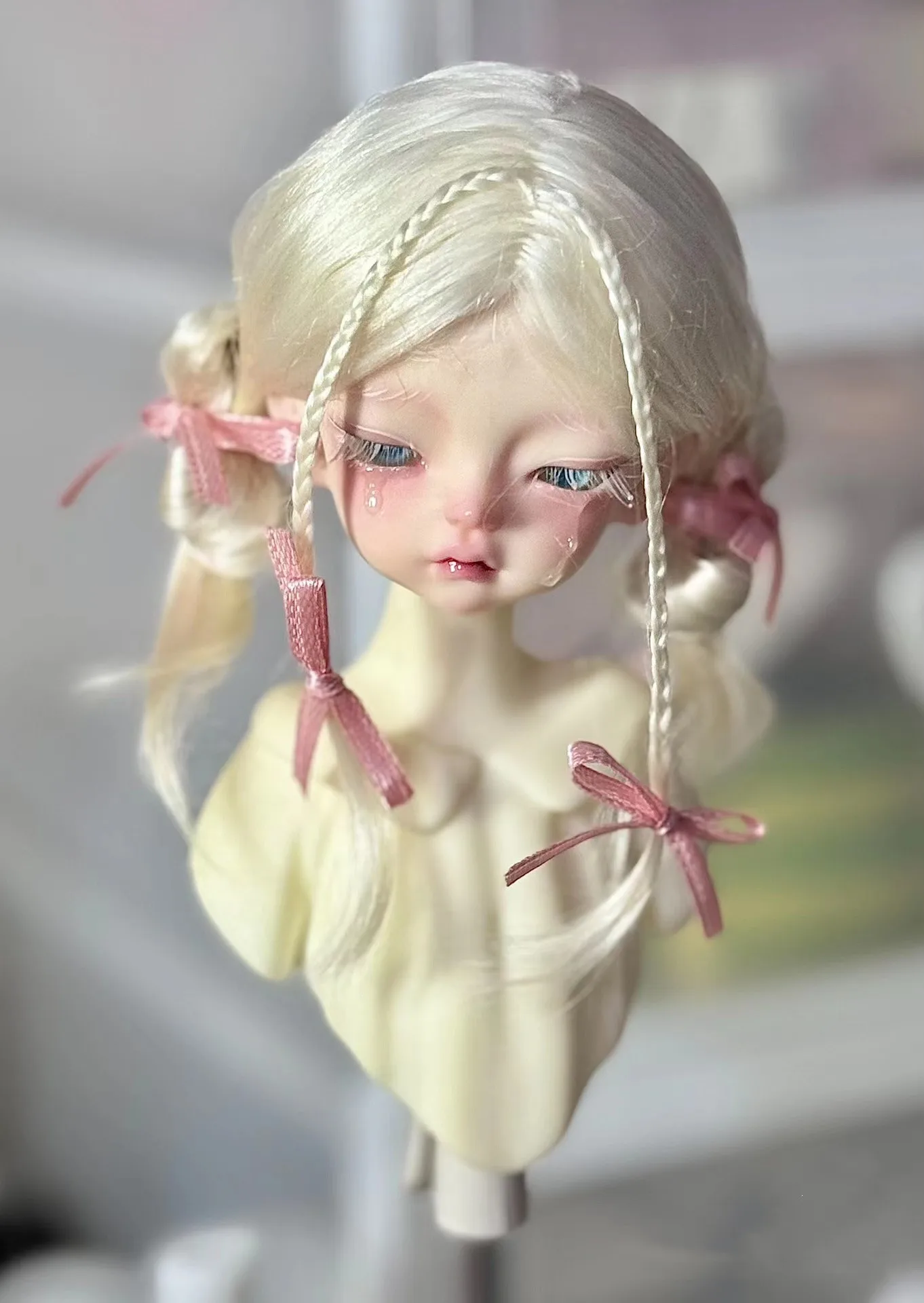 

Sweet Princess Style MSD MDD Doll Hair，1/3 1/4 1/6 BJD Mohair Wig Free Shipping