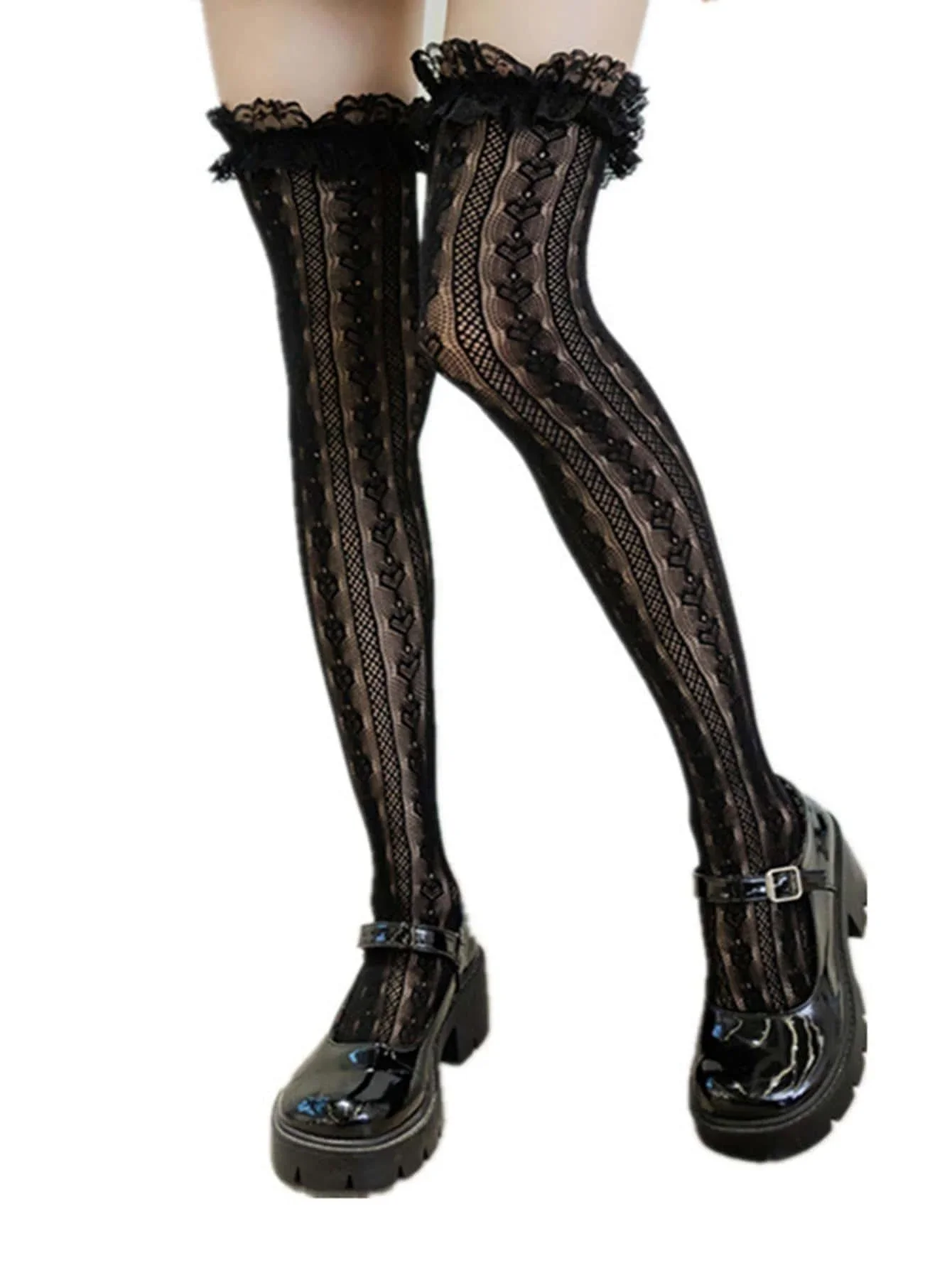 Lolita joelho meias altas mulheres meias sexy laço arco meias longas coxa meias altas doce meninas kawaii meias