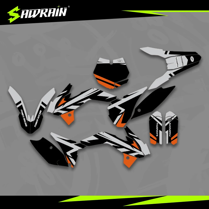 

Sawrain Motorcycle Graphics Backgrounds Decal Stickers Kits for KTM 13-17SX85
