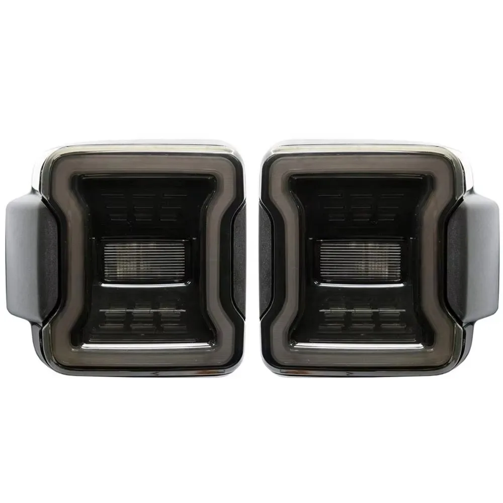 2Pc For Jeep JL Led Tail Lights for Rubicon Sahara 2018-2019 Taillamp with Reverse/Running/Turn/Brake Light Function Plug & Play