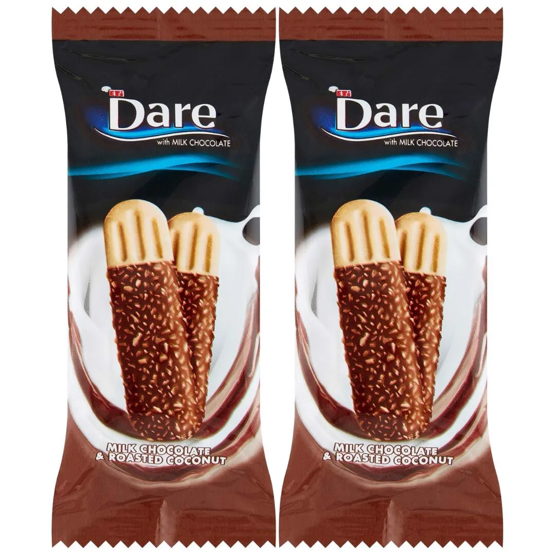 شوكولاتة Eti Dare مغطاة بخيوط جوز الهند 44.5 جرام × 2 قطعة