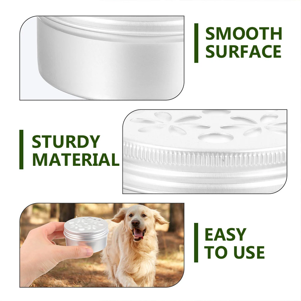 

12 Pcs Training Boxes Dogs Aluminum 6825 Thread Hole 60ml Agility Equipment Work Dog Tool Scent Training For Dogs Pet Supplies