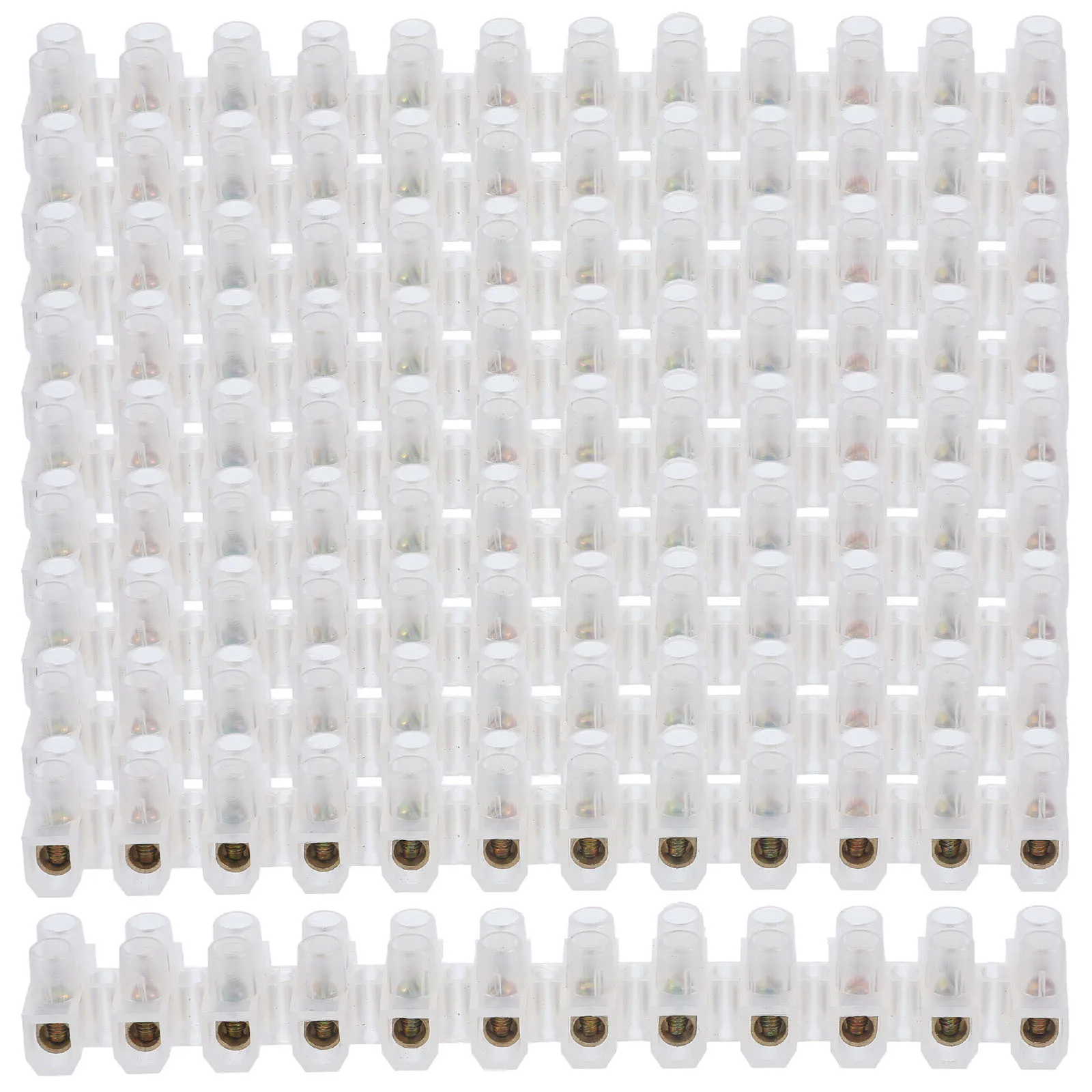 

10pcs U Shaped Terminal Blocks High Voltage Quick Connect Screw Type Wiring Connector For Electrical Lighting Systems 380V Pa