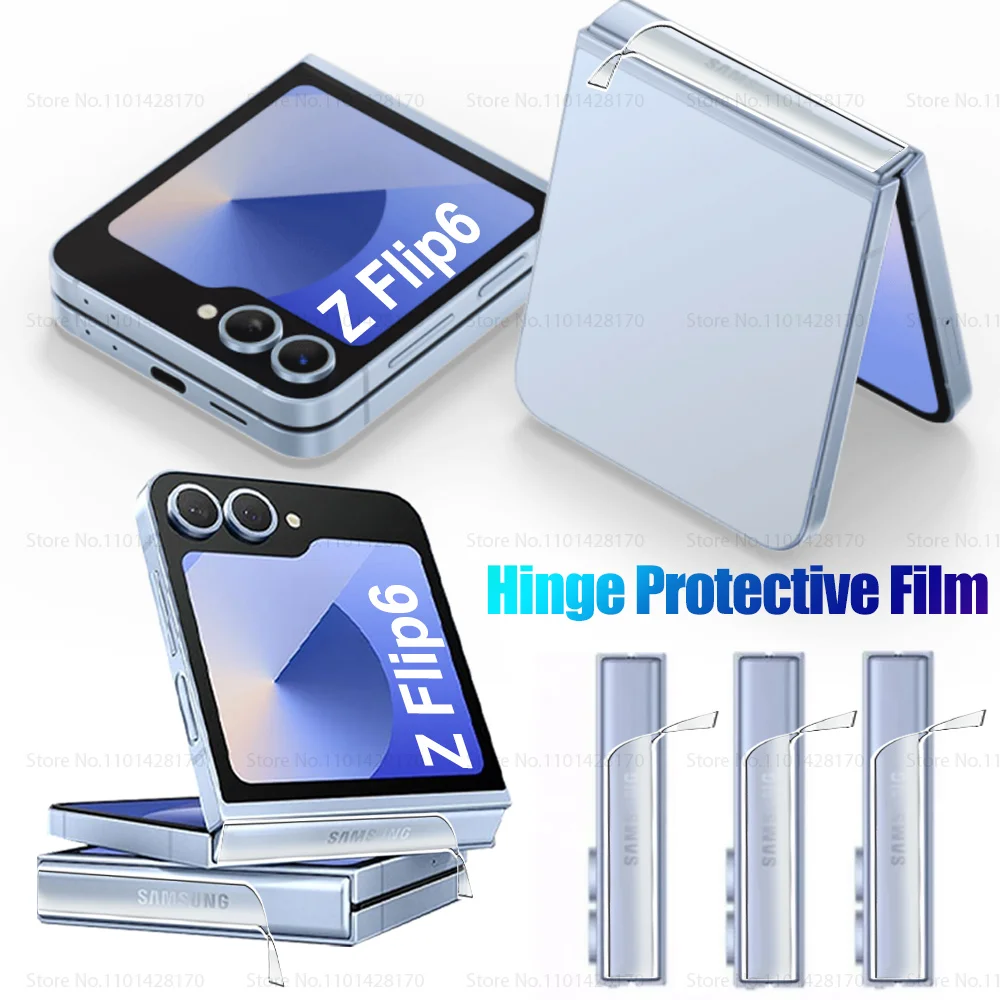 3Pcs For Samsung Z Flip6 Hinge Protector For Samsung Galaxy Z Flip 6 ZFlip 6 ZFlip6 5G Protective Border Sticker Hydrogel Film