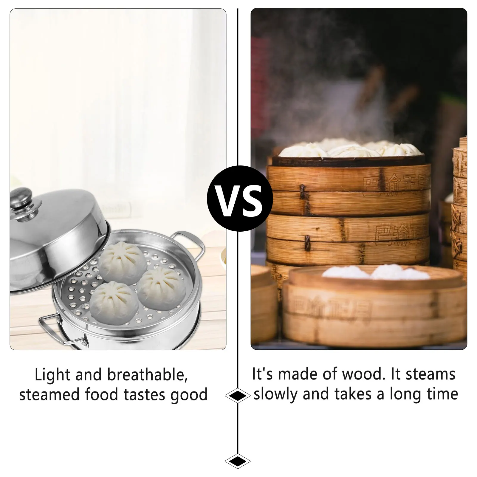 

1 set 20Cm Stainless Steel Steamer Basket Multi-Functional Food Steamer For Fish Crab Vegetables Rustproof Household