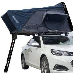 Hot Sale 4-5 Persons Luxury Roof Top Tent Automatic ABS Hard Shell Car Roof Tents With Annex And Awning