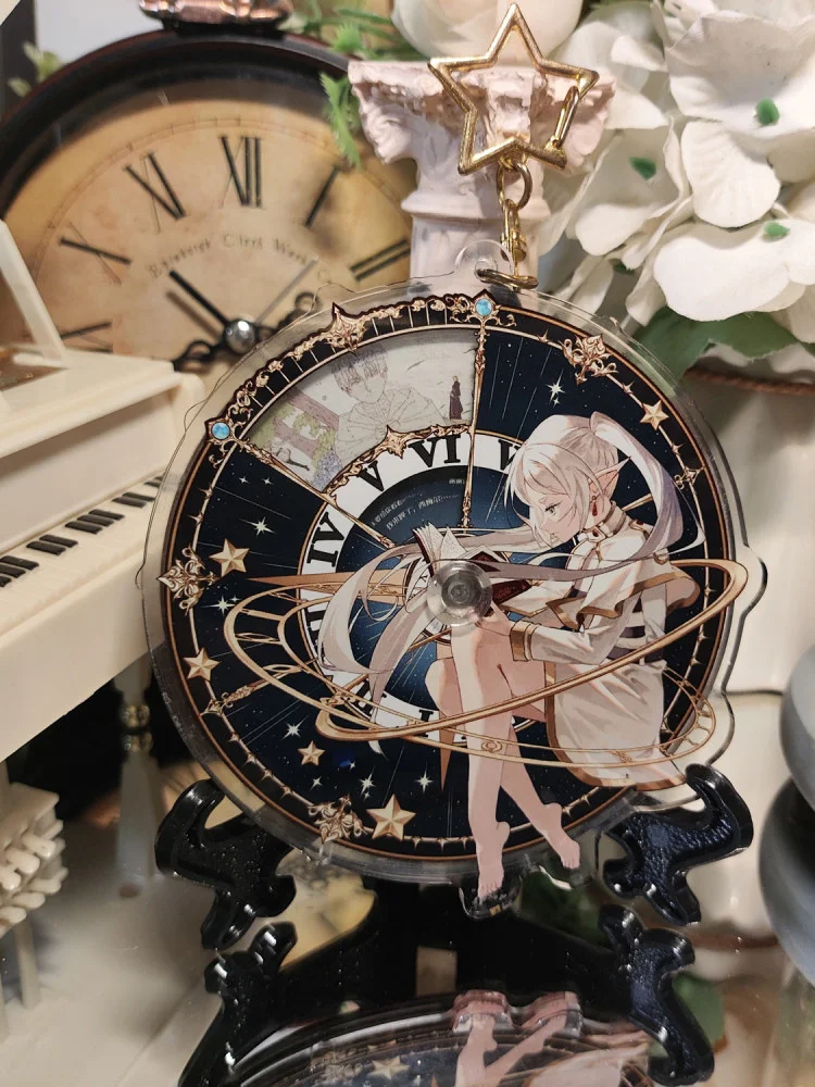 

Frieren: Beyond Journey's End Rotating Acrylic Figure Stand Model Plate Ornament Cosplay Standing Sign Desktop Decor