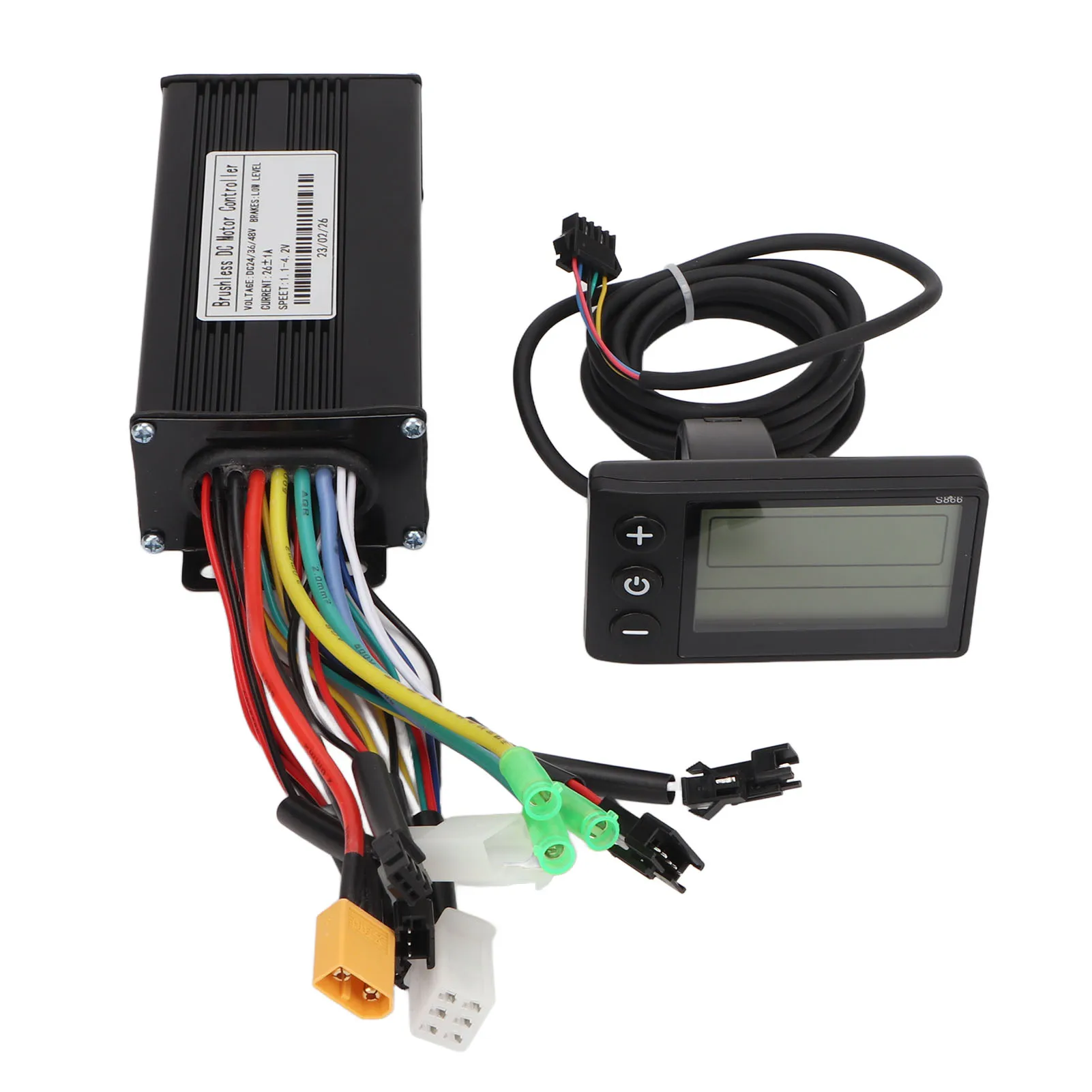 

24V 36V 48V 750W 26A 3 Mode Sine Wave Controller with LCD Display Electric Bike Brushless Motor Controller Display Upgrade Kit