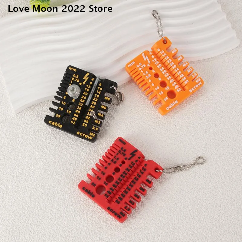 

Измеритель резьбы для пластиковых винтов, 3D-печатный портативный инструмент для проверки резьбы гаек и сверл, калибр для гаек, болтов и резьбовых соединений