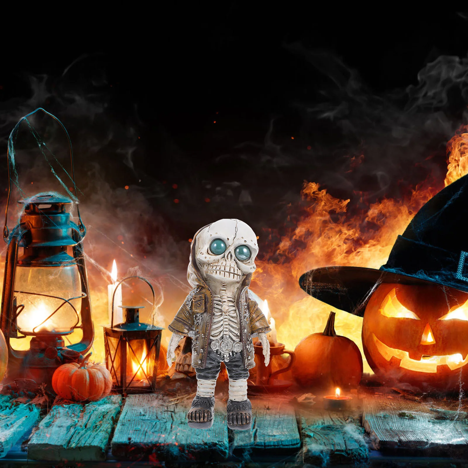 سطح المكتب هالوين زخرفة حزب سيارة الراتنج الديكور (نمط) 1PC زينة التماثيل الجمجمة