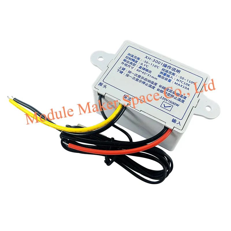 W3001 Digital Temperature Controller Microcomputer Thermostat Switch 12V 24V/220V Programmable Thermoregulator with LED Display
