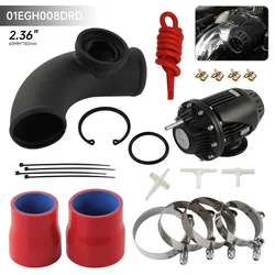 SSQV IV Blow Off Valve & 90 Degree Hose Adapter & Clamp for Hyundai Genesis Coupe 2.0T 2010-2012