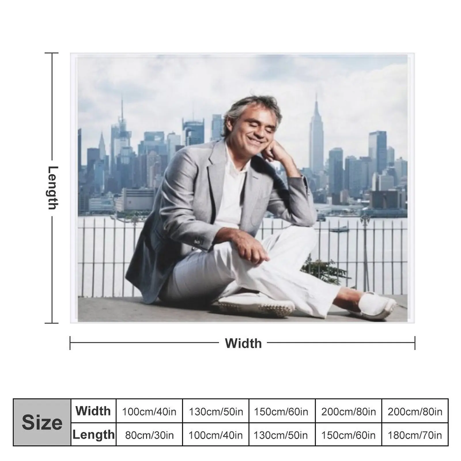 Andrea Bocelli Throw Blanket Custom Luxury St decorative Blankets