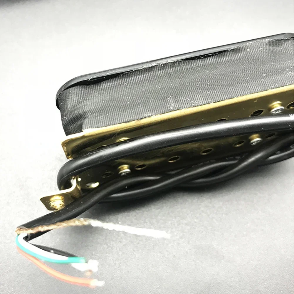 Humbucker Pickup Double Coil Electric Guitar Pickups Neck And Bridge Zebra Color Adjustable Slug Pole Pieces With Screws